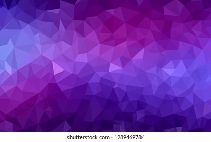 Dark Pink vector abstract mosaic background. A completely new color illustration in a polygonal style. Polygonal design for your web site.
