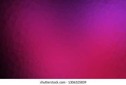 Dark Pink vector abstract mosaic backdrop. Modern geometrical abstract illustration with gradient. Polygonal design for your web site.
