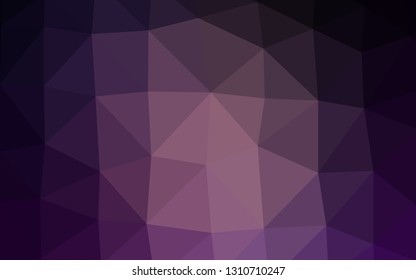 Dark Pink vector abstract mosaic background. A vague abstract illustration with gradient. Completely new design for your business.
