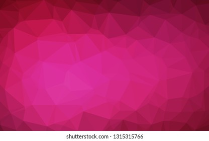 Dark Pink vector abstract mosaic pattern. Glitter abstract illustration with an elegant design. Elegant pattern for a brand book.