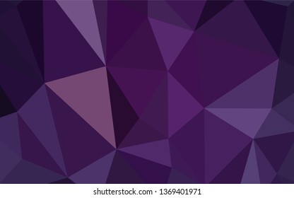 Dark Pink vector abstract mosaic pattern. A completely new color illustration in a polygonal style. Brand new style for your business design.