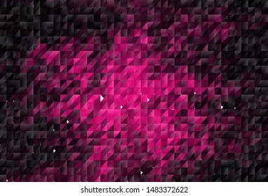 Dark Pink vector abstract mosaic backdrop. A sample with polygonal shapes. Pattern for a brand book's backdrop.