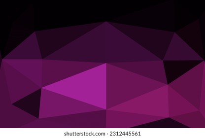 Dark Pink vector abstract mosaic pattern. Colorful illustration in abstract style with gradient. Template for your brand book.