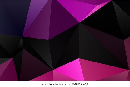 Dark Pink vector abstract mosaic pattern. Colorful illustration in abstract style with gradient. A completely new template for your business design.