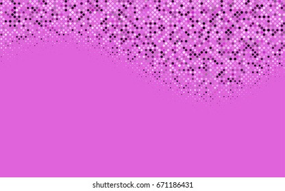 Dark Pink vector abstract pattern with circles. Geometry template for your business design. Background with colored spheres.