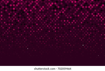 Dark Pink vector abstract pattern with circles. Geometry template for your business design. Background with colored spheres.