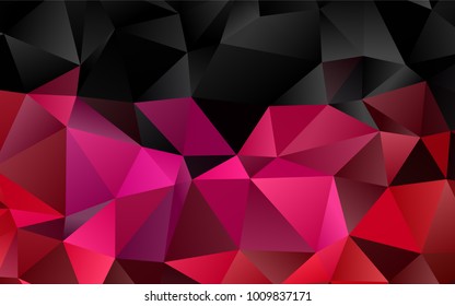 Dark Pink vector abstract polygonal background. Creative geometric illustration in Origami style with gradient. The textured pattern can be used for background.