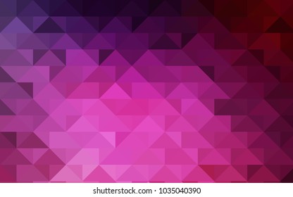 Dark Pink vector abstract polygonal template. A completely new color illustration in a vague style. The completely new template can be used for your brand book.
