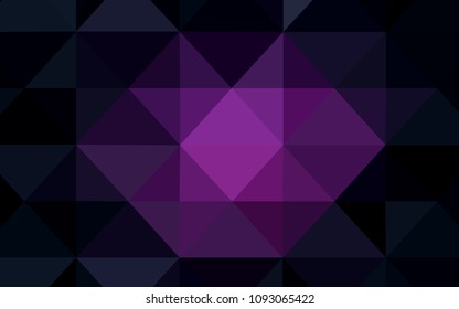 Dark Pink vector abstract polygonal template. Glitter abstract illustration with an elegant triangles. The template for cell phone's backgrounds.