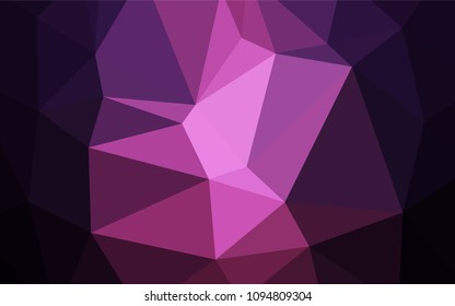 Dark Pink vector abstract polygonal background. Modern geometrical abstract illustration with gradient. The template for cell phone's backgrounds.