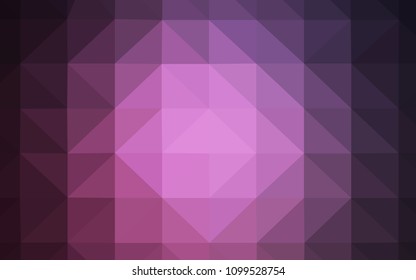 Dark Pink vector abstract polygonal background. Creative illustration in halftone style with triangles. Template for cell phone's backgrounds.