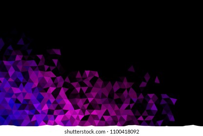 Dark Pink vector abstract polygonal pattern. A sample with polygonal shapes. The textured pattern can be used for background.