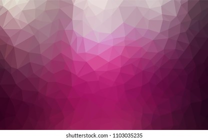 Dark Pink vector abstract polygonal pattern. A completely new color illustration in a polygonal style. Template for cell phone's backgrounds.