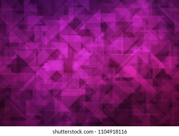 Dark Pink vector abstract polygonal abstract polygonal. Glitter abstract illustration with an elegant design. A completely new design for your business.