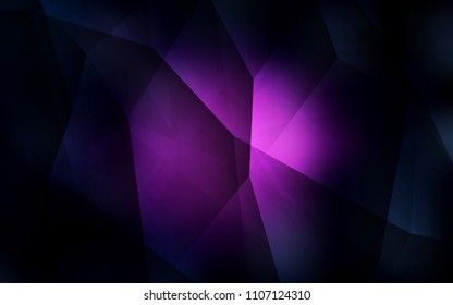 Dark Pink vector abstract polygonal pattern. A completely new color illustration in a polygonal style. Template for cell phone's backgrounds.