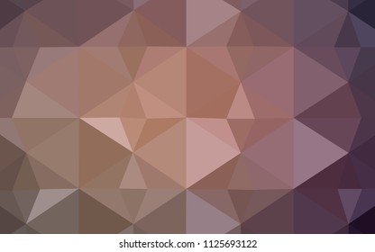Dark Pink vector abstract polygonal pattern. Colorful abstract illustration with triangles. The best triangular design for your business.