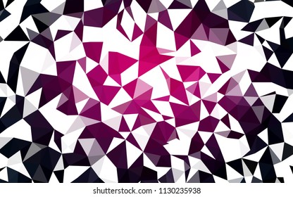 Dark Pink vector abstract polygonal background. Colorful illustration in polygonal style with gradient. New template for your brand book.