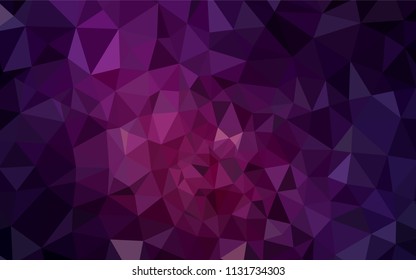 Dark Pink vector abstract polygonal pattern. Creative geometric illustration in Origami style with gradient. Textured pattern for your backgrounds.