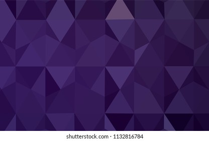 Dark Pink vector abstract polygonal template. Geometric illustration in Origami style with gradient.  Polygonal design for your web site.