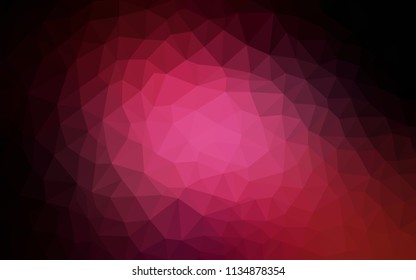 Dark Pink vector abstract polygonal background. Creative geometric illustration in Origami style with gradient. Pattern for a brand book's backdrop.