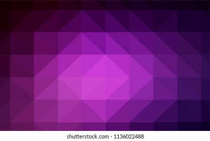 Dark Pink vector abstract polygonal template. Modern abstract illustration with triangles. Textured pattern for your backgrounds.