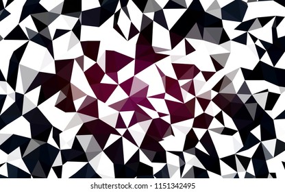 Dark Pink vector abstract polygonal background. Creative illustration in halftone style with triangles. Brand new design for your business.