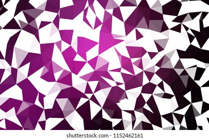 Dark Pink vector abstract polygonal pattern. Colorful illustration in polygonal style with gradient. Brand new design for your business.