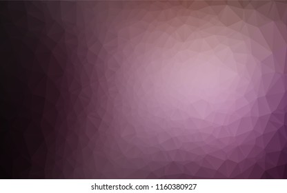 Dark Pink vector abstract polygonal texture. Shining colored illustration in a Brand new style. Brand new design for your business.