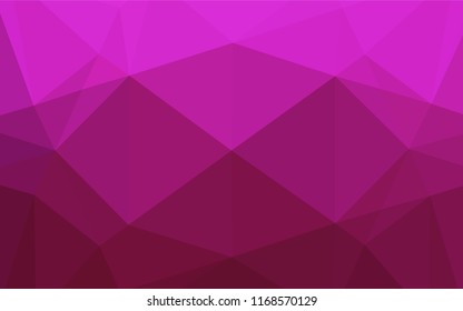Dark Pink vector abstract polygonal layout. A vague abstract illustration with gradient. The template can be used as a background for cell phones.