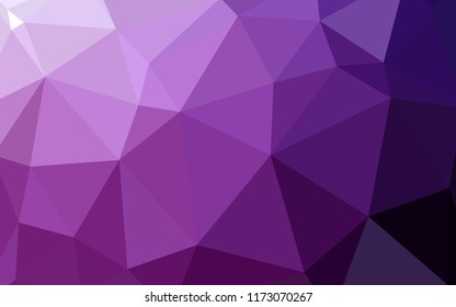 Dark Pink vector abstract polygonal template. Geometric illustration in Origami style with gradient.  Best triangular design for your business.