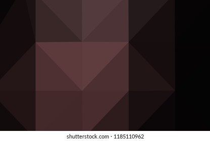 Dark Pink vector abstract polygonal background. A sample with polygonal shapes. Triangular pattern for your business design.