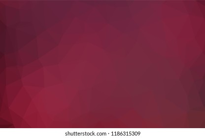 Dark Pink vector abstract polygonal cover. A completely new color illustration in a vague style. A completely new template for your business design.