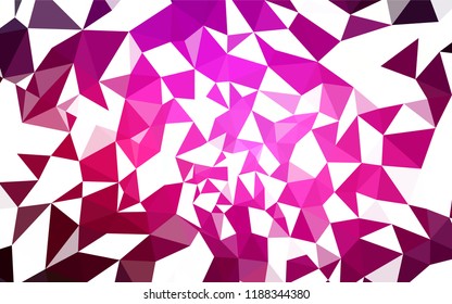 Dark Pink vector abstract polygonal pattern. A sample with polygonal shapes. A new texture for your web site.
