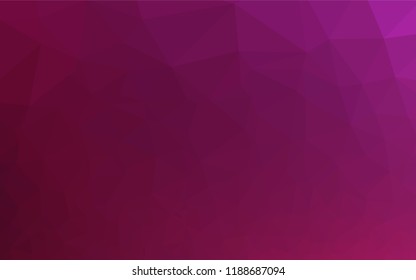 Dark Pink vector abstract polygonal layout. Brand new colored illustration in blurry style with gradient. The elegant pattern can be used as part of a brand book.