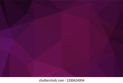 Dark Pink vector abstract polygonal texture. Glitter abstract illustration with an elegant design. A new texture for your design.