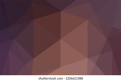 Dark Pink vector abstract polygonal cover. Creative illustration in halftone style with gradient. A completely new template for your business design.