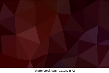 Dark Pink vector abstract polygonal pattern. Shining polygonal illustration, which consist of triangles. Brand new style for your business design.