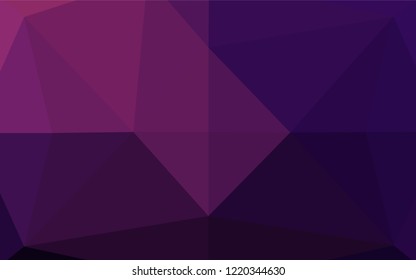 Dark Pink vector abstract polygonal texture. Creative illustration in halftone style with gradient. Brand new design for your business.