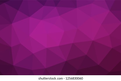 Dark Pink vector abstract polygonal cover. Creative illustration in halftone style with gradient. The polygonal design can be used for your web site.