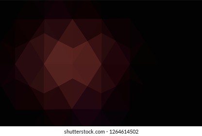 Dark Pink vector abstract polygonal pattern. Glitter abstract illustration with an elegant triangles. Template for cell phone's backgrounds.