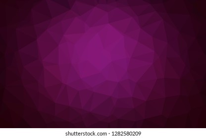 Dark Pink vector abstract polygonal layout. Shining colored illustration in a Brand new style. Template for a cell phone background.