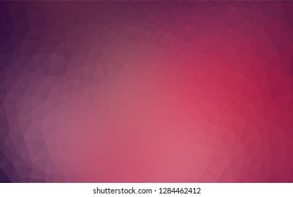 Dark Pink vector abstract polygonal texture. Creative geometric illustration in Origami style with gradient. The best triangular design for your business.