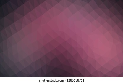Dark Pink vector abstract polygonal texture. Creative illustration in halftone style with gradient. Textured pattern for background.