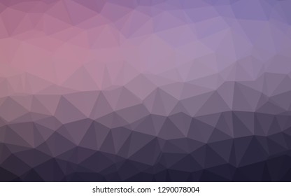 Dark Pink vector abstract polygonal cover. Colorful illustration in Origami style with gradient.  Elegant pattern for a brand book.
