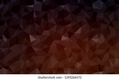 Dark Pink vector abstract polygonal template. Geometric illustration in Origami style with gradient.  A completely new design for your leaflet.