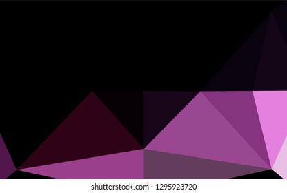 Dark Pink vector abstract polygonal cover. A sample with polygonal shapes. A completely new design for your business.