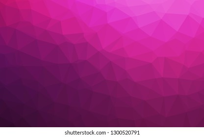 Dark Pink vector abstract polygonal layout. Glitter abstract illustration with an elegant design. Brand new design for your business.