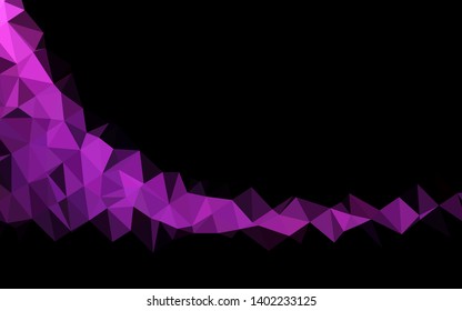 Dark Pink vector abstract polygonal cover. A completely new color illustration in a vague style. Polygonal design for your web site.