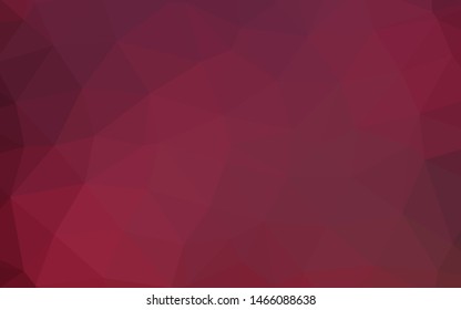 Dark Pink vector abstract polygonal texture. Brand new colorful illustration in with gradient. Polygonal design for your web site.