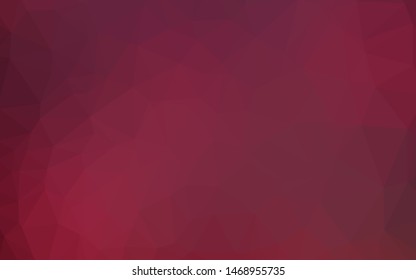 Dark Pink vector abstract polygonal texture. Colorful illustration in abstract style with gradient. Elegant pattern for a brand book.